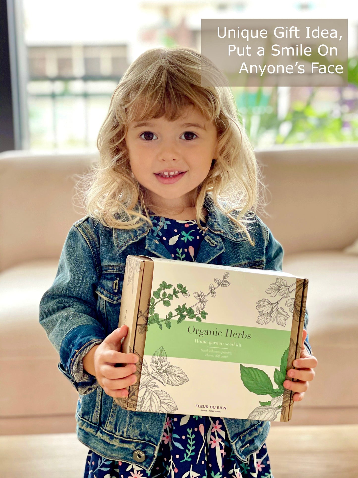 FLEUR DU BIEN Indoor Herb Garden Kit – 10 Organic Herb Seeds, Biodegradable Pots, Soil Discs & Markers – Sustainable Starter Set for Beginners – Unique Gardening Gift for Women & Men