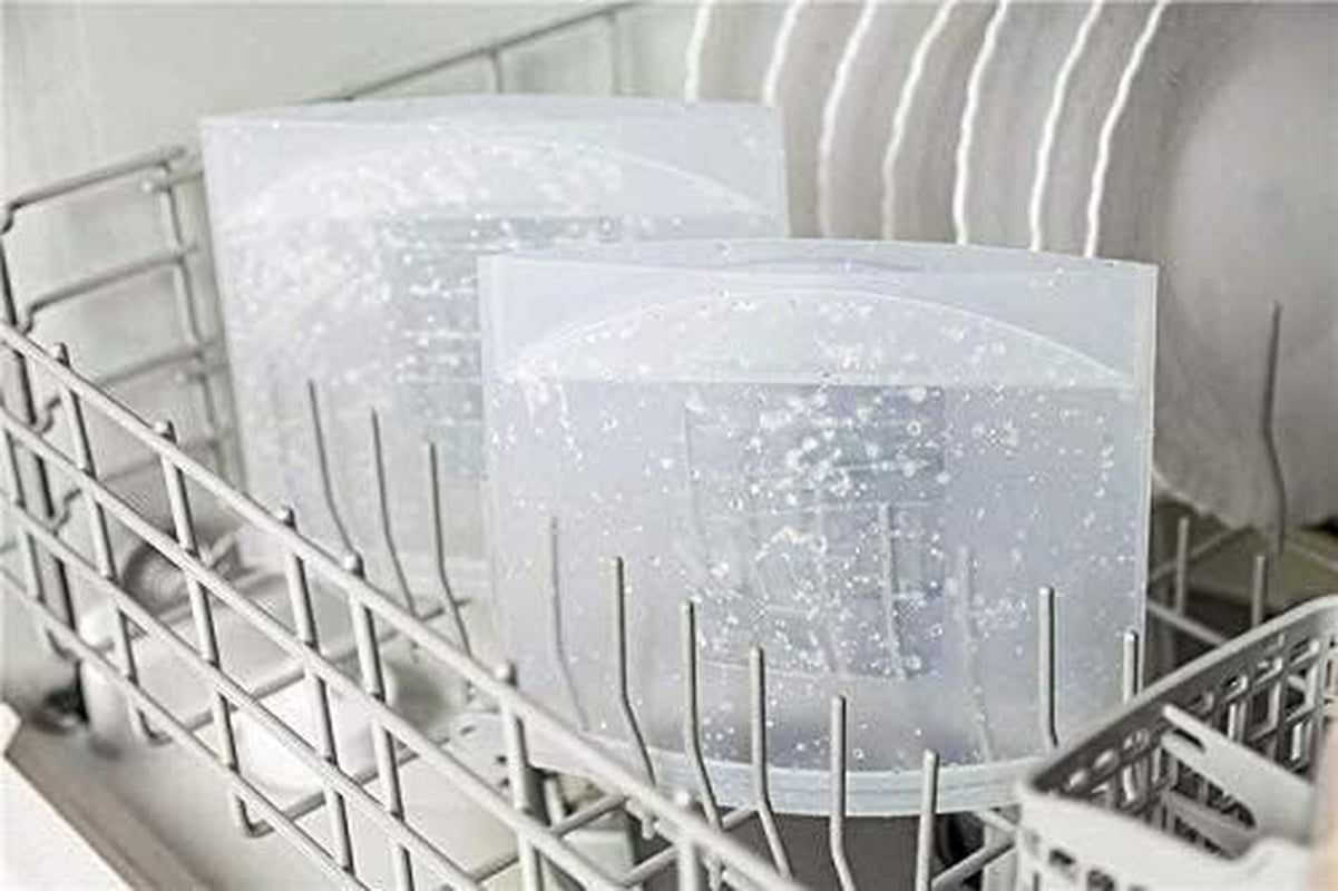 Eco-Friendly Reusable Silicone Food Storage Bags - 1000ml (Set of 4)
