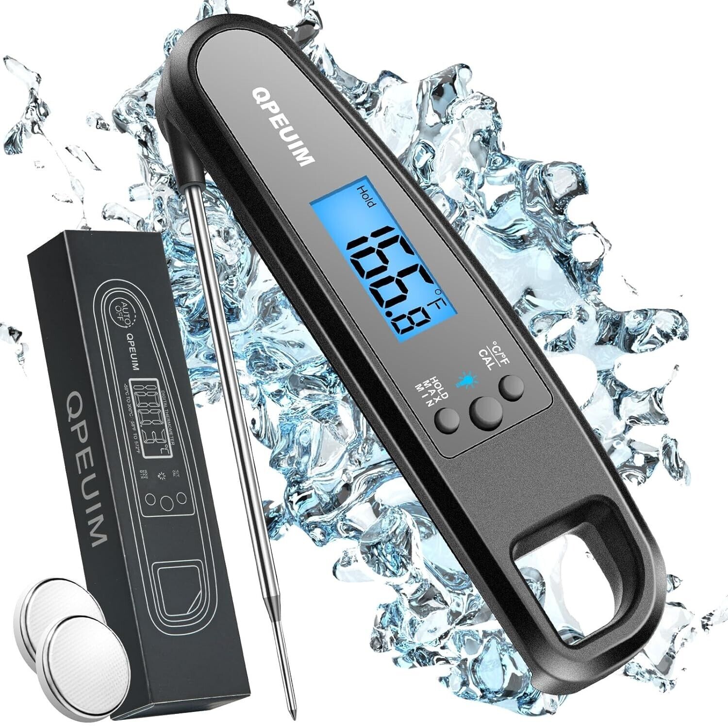 Termometro Digital Electronico Para Cocinar Carne Comida Alimentos Pantalla LCD